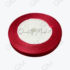 Лента атласная 1 см 25 ярдов (бордовый) №37