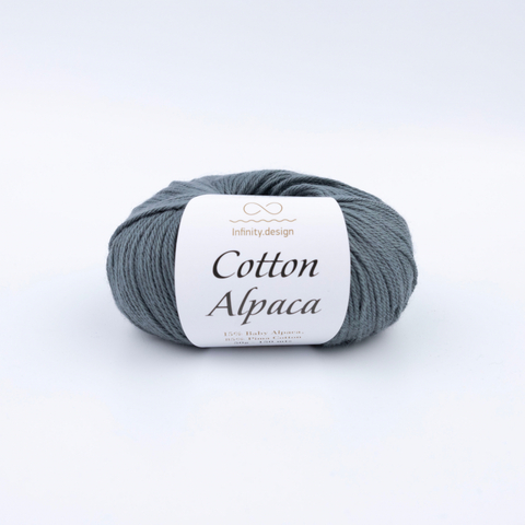 Пряжа Infinity Cotton Alpaca 1053 темно-серый