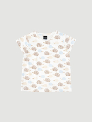 Футболка для девочек Mjölk Ёжики на экрю