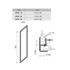 Боковая стенка для душевого уголка 75х188 см Ravak Supernova APSS-75 94030U0211