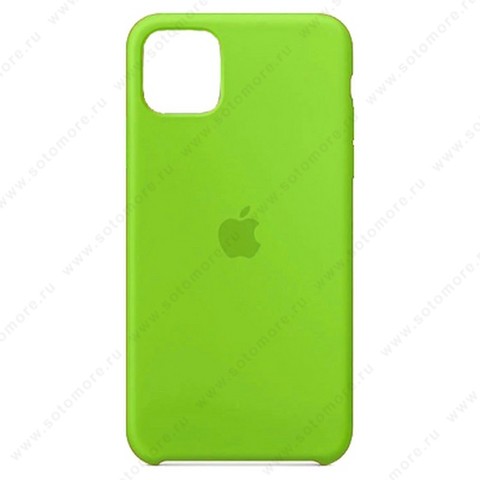 Накладка Silicone Case для Apple iPhone 11 салатовый