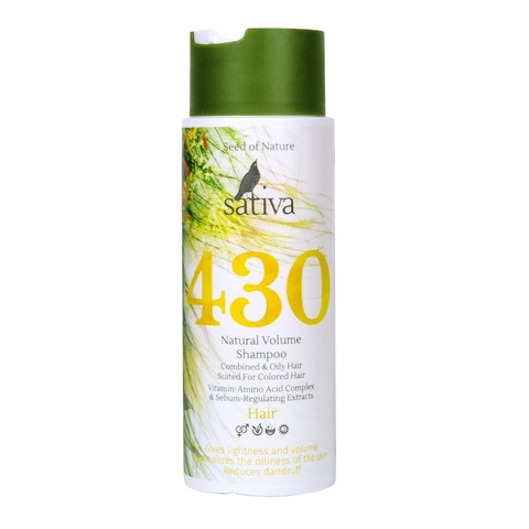 Натуральный шампунь №430 Для объема волос | Sativa