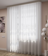 Тюль Legrand Вуаль белая с утяжелителем