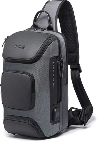 Картинка рюкзак однолямочный Bange BG-7086 grey - 1