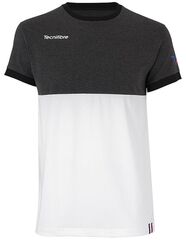 Детская теннисная футболка Tecnifibre F1 Stretch Jr - black heather