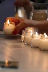 Массажная арома свеча (Молоко и мед) эко продукт
