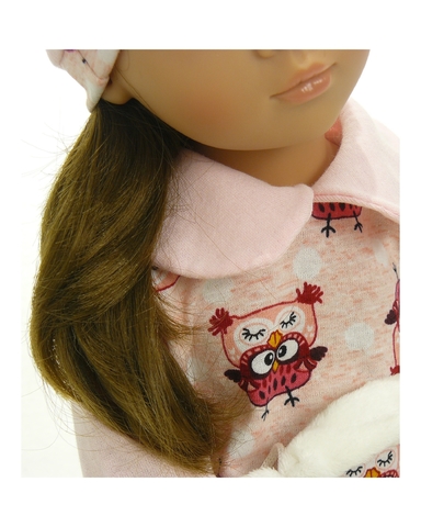 Пижама с воротничком - На кукле. Одежда для кукол, пупсов и мягких игрушек.