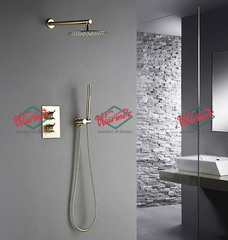 Душевой термостатический комплект Warmer Bronze Line 400301-10D Termo
