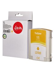 Струйный картридж Sakura C4838A (№11 Yellow) для HP Business Inkjet 1200d, 1200dn, 1200dtn, 1200dtwn, 2300, 2300dtn, 2300n, 2800,  2800dt, 2800dtn; Designjet 100plus, 110plus nr, 110plus, 110plus r, 111, 70; Color Inkjet cp1700, cp1700d, 1700ps; Offi