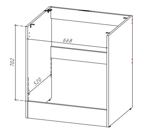 YourHouse Стол под стиральную машину СМ-700