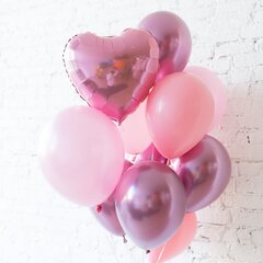 Сет "Pink heart Chrome" 10 шт.