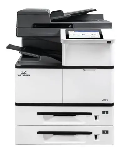 МФУ Катюша M325p принтер/копир/сканер/факс, 25 стр/мин А3 Ч/Б, 1200 dpi. CPU 800 МГц, 2048 Мб RAM, Ethernet, USB, USB-host. Стартовый тонер 6000 отп. До 100 000 отп/мес.