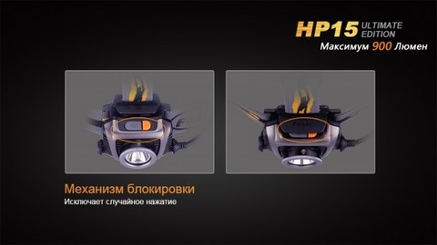 Фонарь светодиодный налобный Fenix HP15UE Cree XM-L2(U2), 900 лм, 4-АА