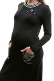 Платье для беременных 09166 черный