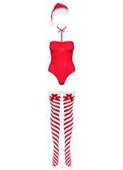 Рождественский комплект из 4 частей OBSESSIVE (KISSMAS Teddy)