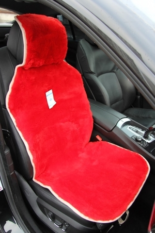 Накидка на пер.сидение 1шт, Цельная шкура (Овчина) Короткий ворс (Австралия)