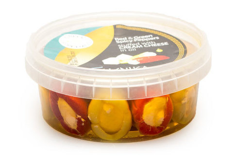 Острые перчики фаршированные сливочным сыром Ellenika, 250г