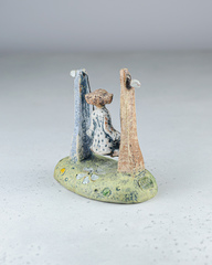 Скульптура из шамотной глины «Качели», 13х13 см, Falco Ceramic