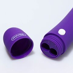 Фиолетовый классический вибратор с 12 режимами вибрации - 17 см. - 