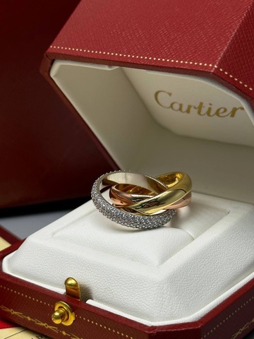 Кольцо Тринити сталь Cartier