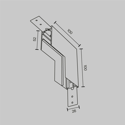 Комплектующие для накладной трековой системы Maytoni Accessories for tracks exility TRA034ICL-41W