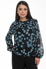 Блуза Волшебный шифон (люблю чёрный) Diolche