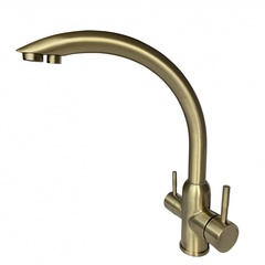 15024-D Смес. для кухни под фильт. выс. С-обр. (НЕРЖ,БРОНЗА) ViEiR (10/1шт)