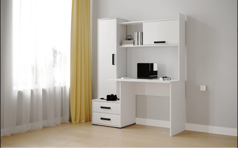 Стoл компьютеpный Квартет-9 белый