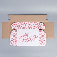 Коробка сборная одиночная Прямоугольник, «С Новым годом», 27*21*9 см