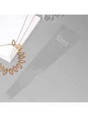 Пакет-конус для цветов, Прозрачный, «Самой прекрасной», 45*12*4 см, 10 шт.