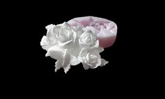 Силиконовый молд № 2047 Мотылек в цветах