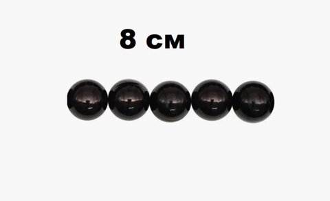 Набор шаров 8см 6шар 1цв глянец в тубусе 00042