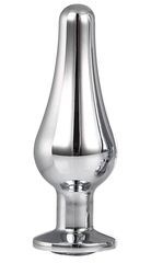 Анальная пробка Dream Toys Silver Pleasure Plug S, металл, 9 см