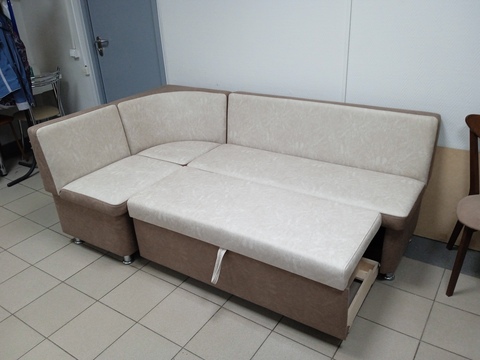 Кухонный уголок Дипломат со спальным местом бежево/коричневый