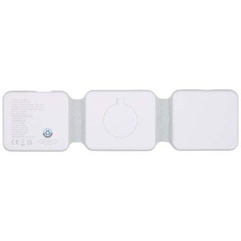 Складное беспроводное зарядное устройство Armus 3-в-1 из переработанной пластмассы мощностью 15 Вт