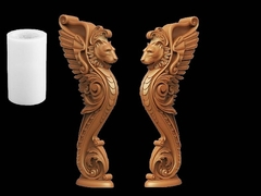 Силиконовый молд № 2085 Столб Лев