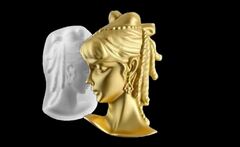 Силиконовый молд № 2008 Портрет девушки