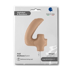 Г 40''/102 см, Цифра, Сатин, Белый песок (Нюдовый) 