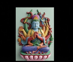 Силиконовый молд накладка Индия № 0258