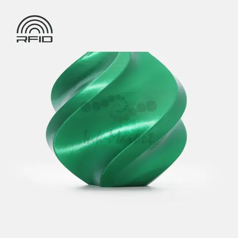 Пластик для 3D-печати Bambu Lab PLA Silk+, 1.75 мм, 1 кг, конфетно-зелёный, на катушке, A06-G0-1.75-1000-SPL