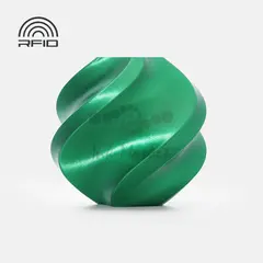 Пластик для 3D-печати Bambu Lab PLA Silk+, 1.75 мм, 1 кг, конфетно-зелёный, на катушке, A06-G0-1.75-1000-SPL