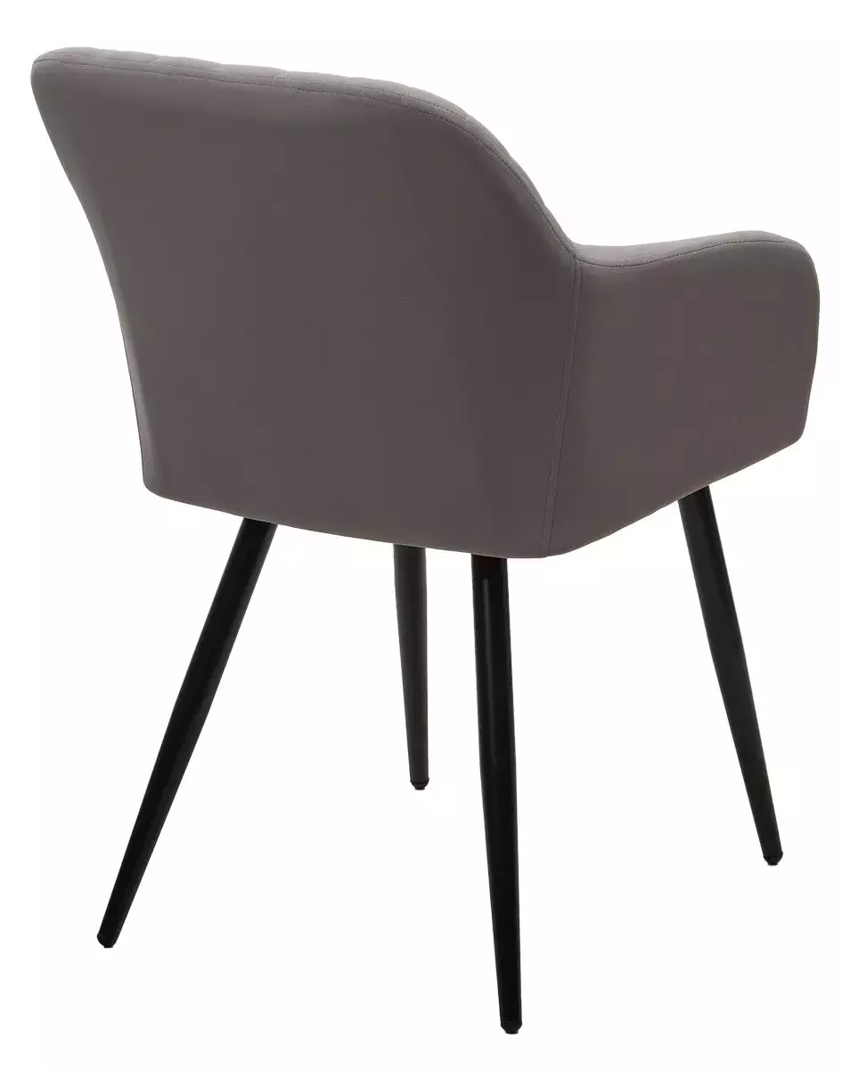 Стул BRANDY 505-35 Серый, велюр беспальчиковый / черный каркас, М-City