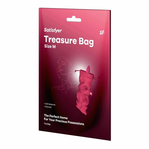 Розовый мешочек для хранения игрушек Treasure Bag M - Satisfyer 4060002