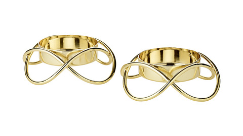 Набор подсвечников 2шт 11.5х3см Edzard Бастия