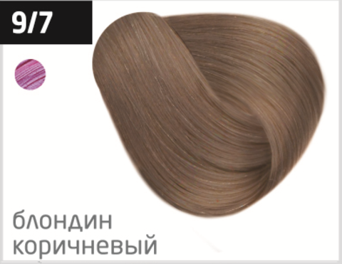 OLLIN performance 9/7 блондин коричневый 60мл перманентная крем-краска для волос