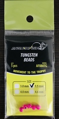 Вольфрамовые головки Anglerfish TUNGSTEN BEADS 4,6мм 0,8г цвет Розовый Fluo 5шт/уп.продажа от 5 уп.