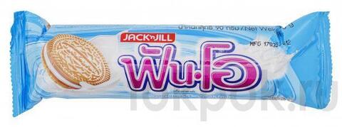 Печенье сэндвич с молочным кремом Jack&Jill Fun-O, 90 гр