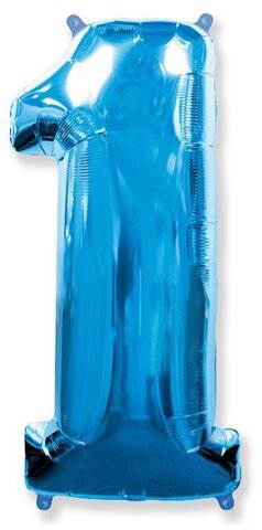 Цифра "1" Синий