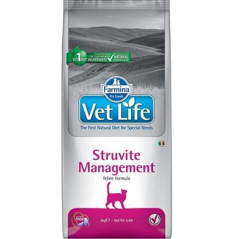 Farmina Vet Life сухой корм для кошек при струвитах менеджмент 2 кг