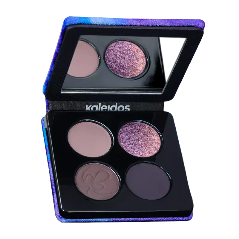 Eyeshadow quad. Косметика Flo. Тени Калейдос отзывы.